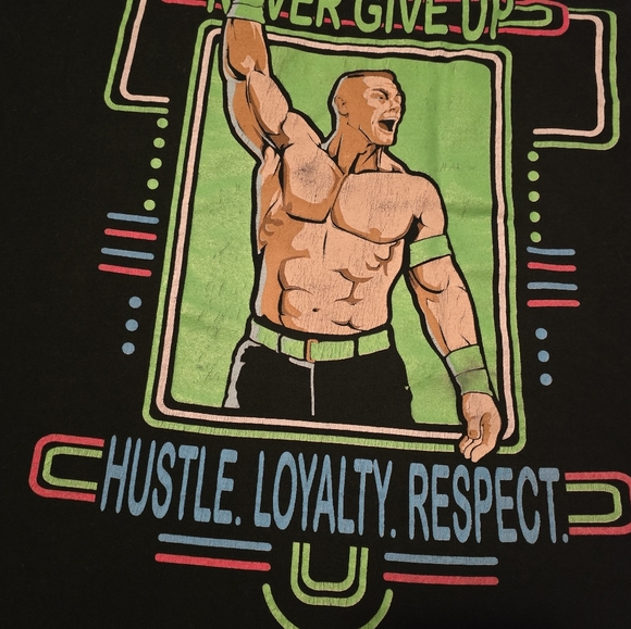 WWE Wrestling JOHN CENA You Can't See Me Black T-Shirt - Picture 7 of 7